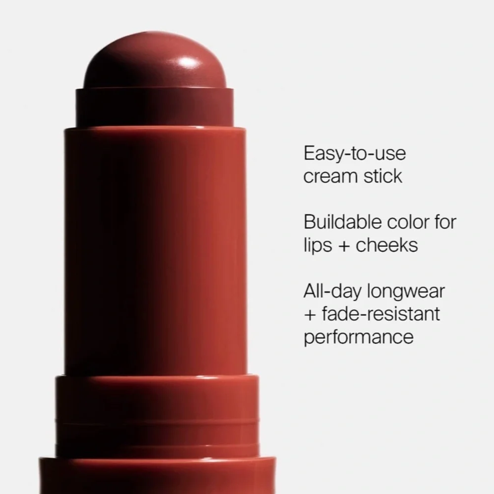 BNIB Haus Labs Hydrating Glassy Lip+Cheek Blush Balm Stick - Glassy Rosette - Picture 4 of 5